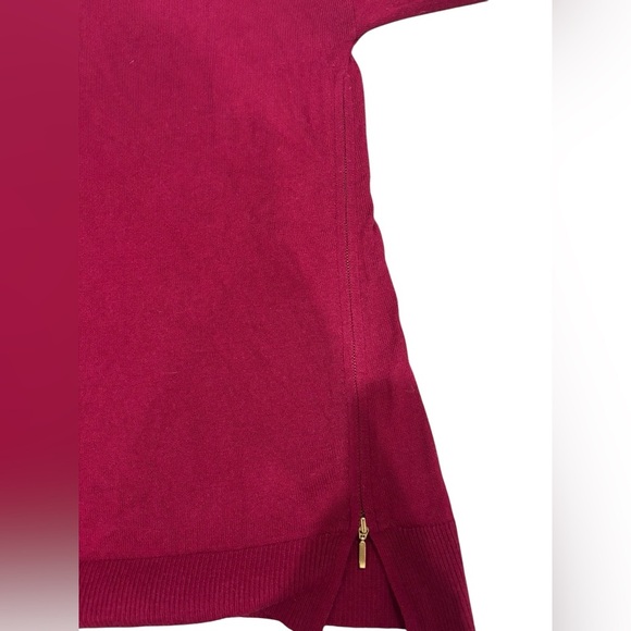 Banana Republic Women’s Sweater Red Pullover Zippers Wool Blend XS Cozy Winter - Picture 7 of 9